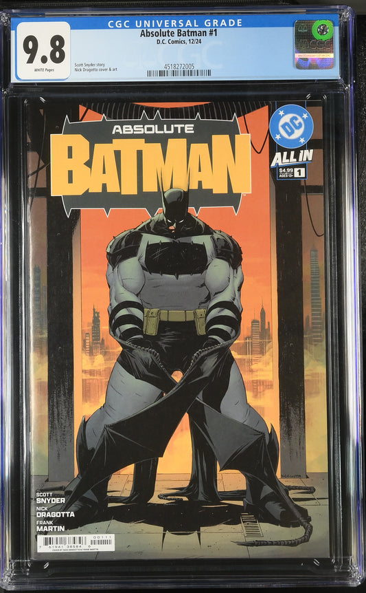 Absolute Batman 1 Cover A 1st Print CGC 9.8