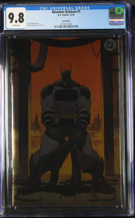 Absolute Batman 1 Foil Cover G Dragotta 1st Print CGC 9.8